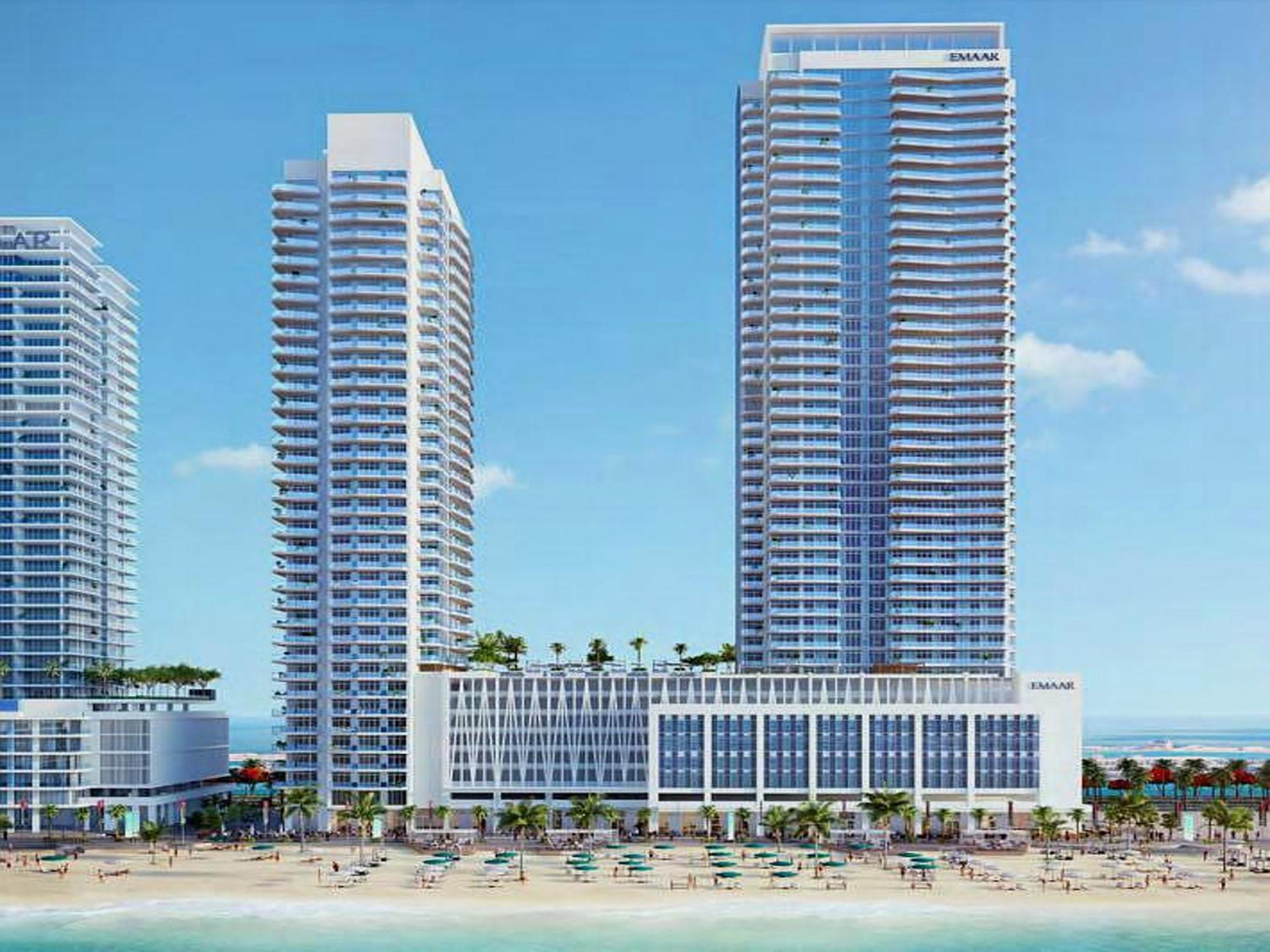Ultra Luxury Emaar Beachfront - Private Beach And Pool Dubai Exteriör bild